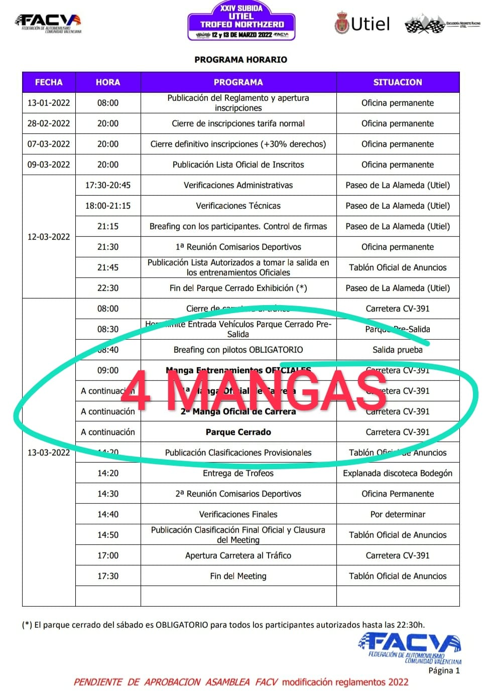 COMUNICADO IMPORTANTE A PILOTOS