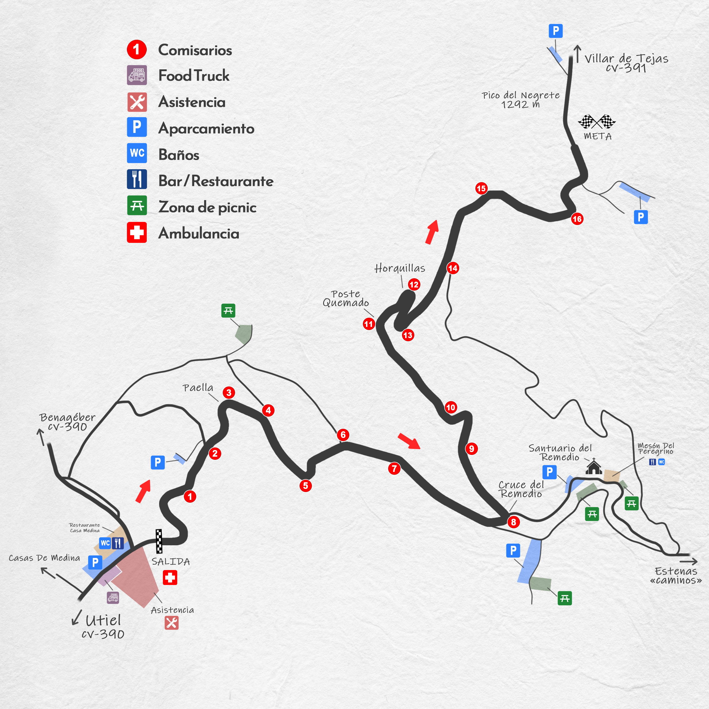 Mapa Subida Utiel 2024